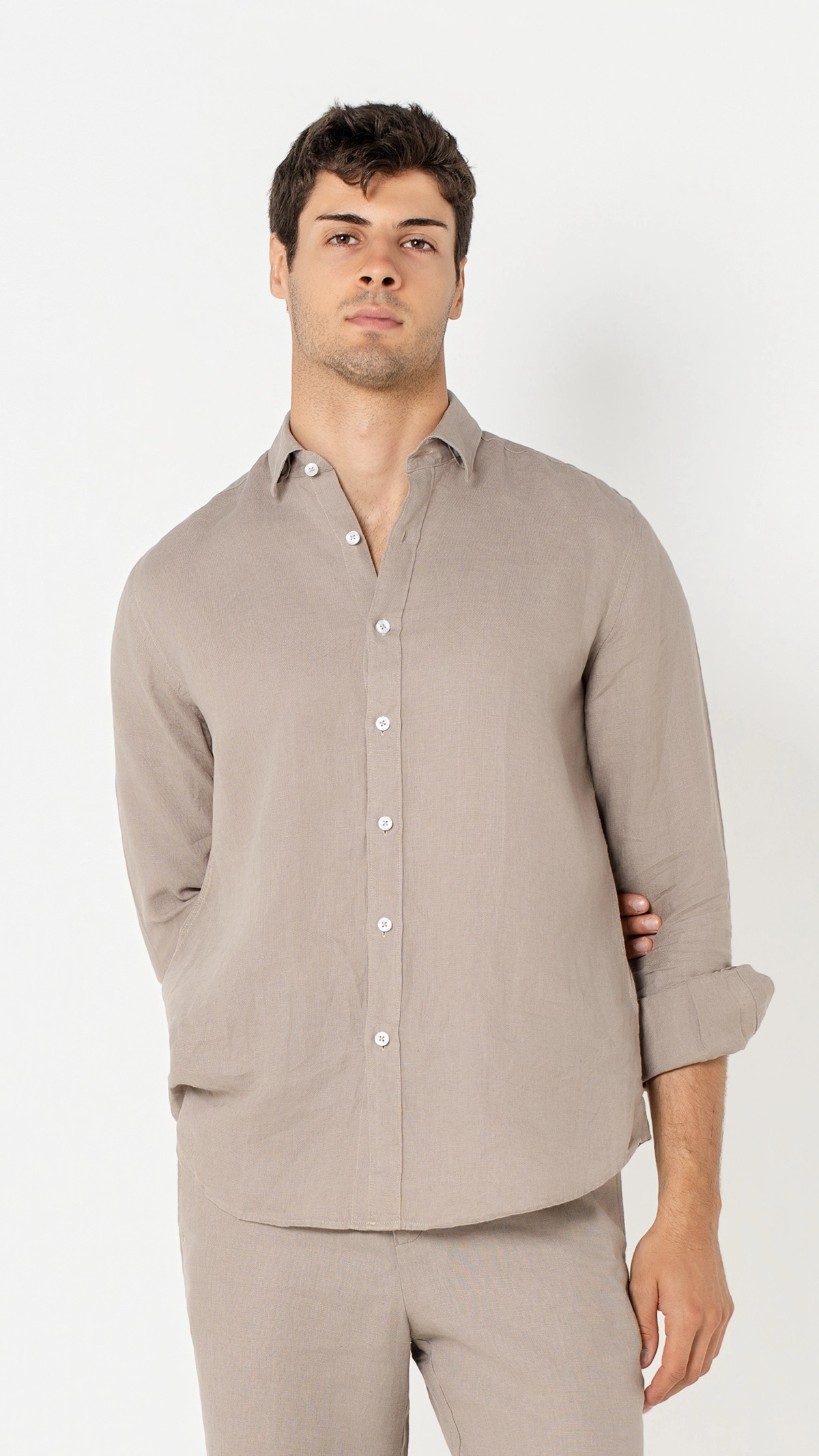 Regular Fit 100% Linen Shirt