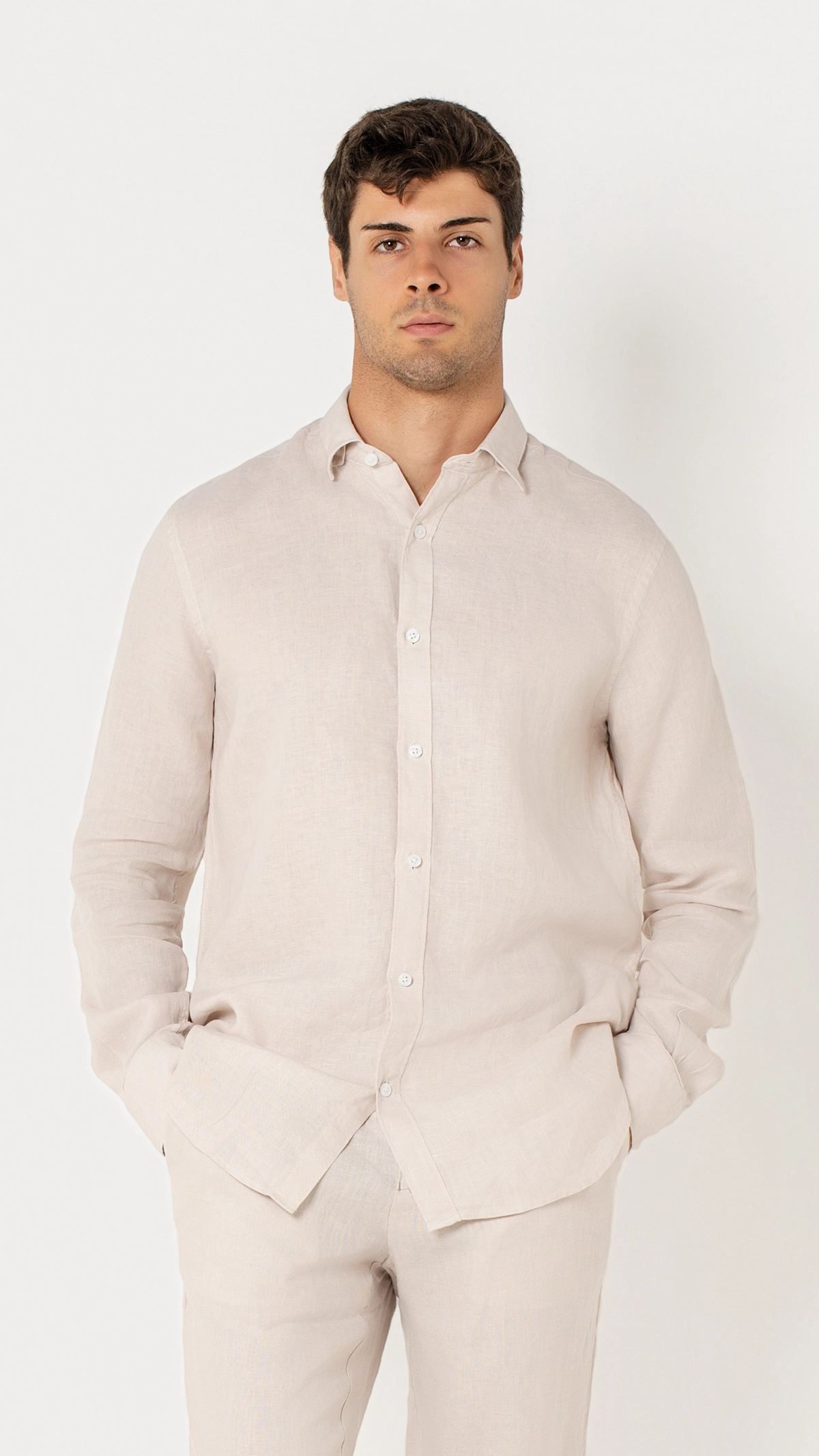 Regular Fit 100% Linen Shirt