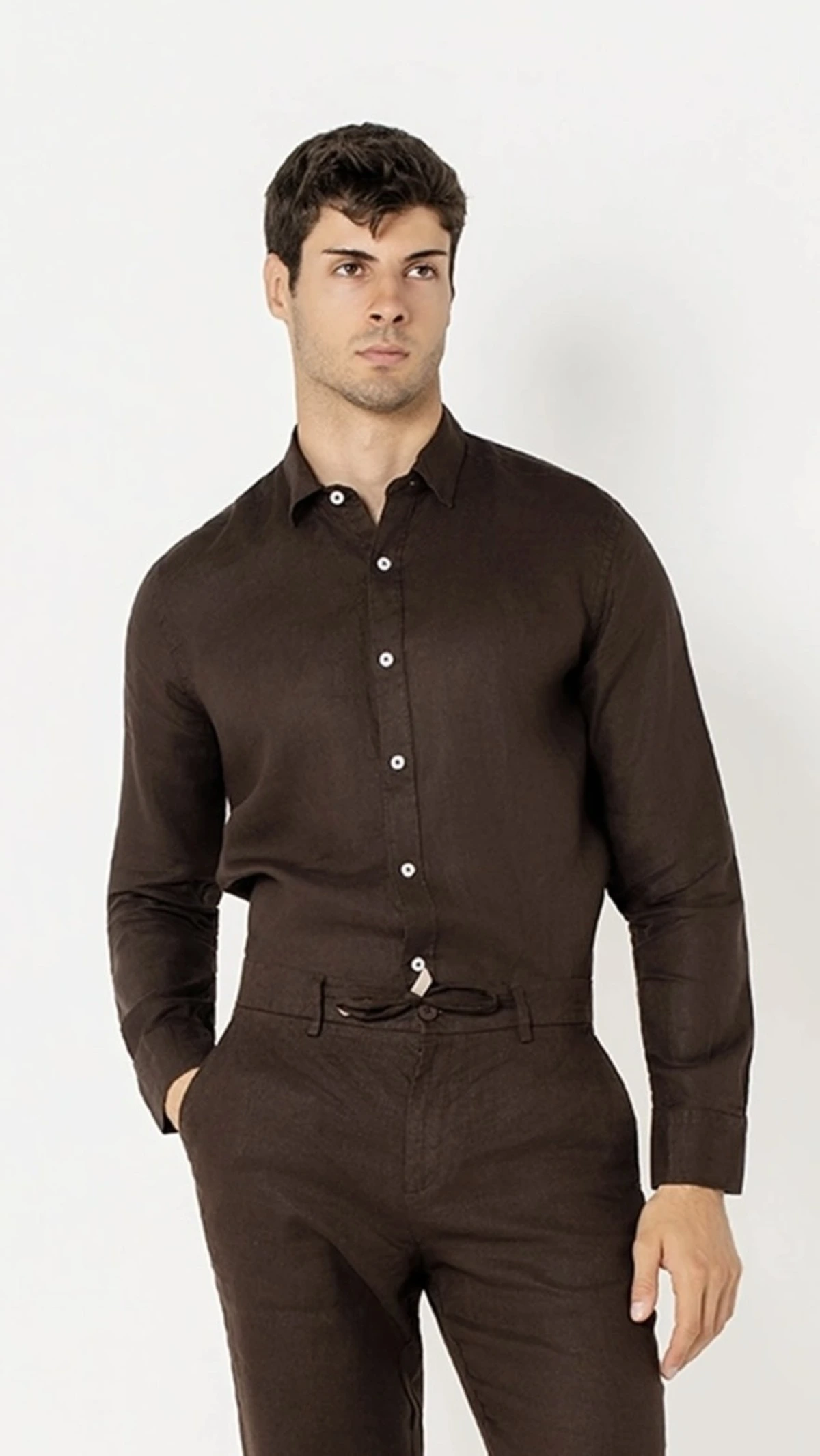 Regular Fit 100% Linen Shirt